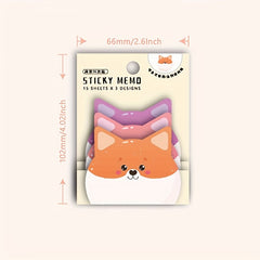 Cartoon Animal Pattern Sticker Office Label Memo
