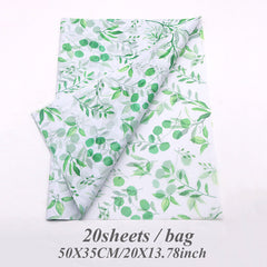 Eucalyptus Pattern Tissue Paper- Gift Wrapping DIY Crafts Party Decorations