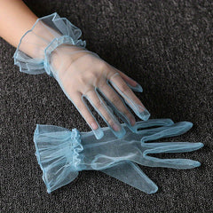Candy Ruffles Gloves for Party Prom Wedding