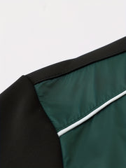 Men's Green Sports Suit Zip Up Jacket & Comfy Pants