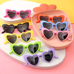 Kids Heart Frame Sunscreen Sunglasses for Holiday Party