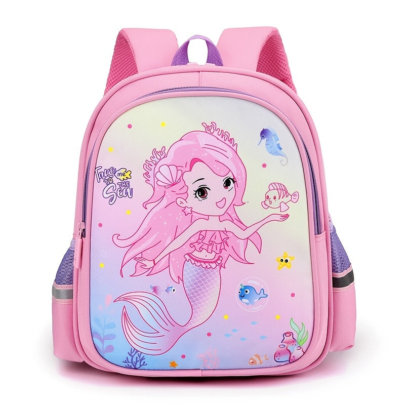 Kids Cartoon Mermaid Unicorn Backpack Lightweight Schoolbag
