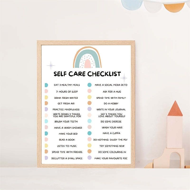 Self Care Check In Poster Self Love Print