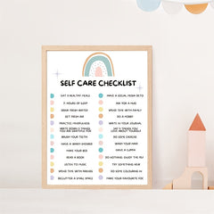 Self Care Check In Poster Self Love Print