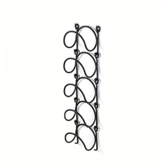 Wall Shelf with Towel Rack and Wine Organizer Iron Hanging Bracket