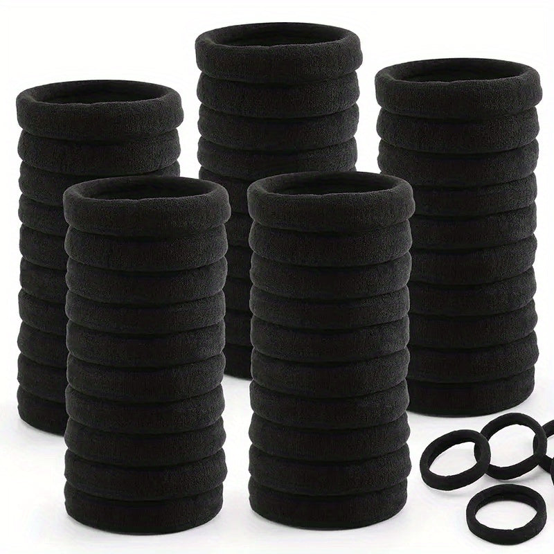 120pcs Elastic Hair Rope Seamless Hair Ring for Women