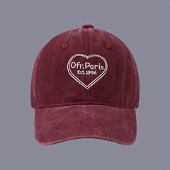 Love Letter Embroidered Dad Hat Baseball Cap Washed Distressed