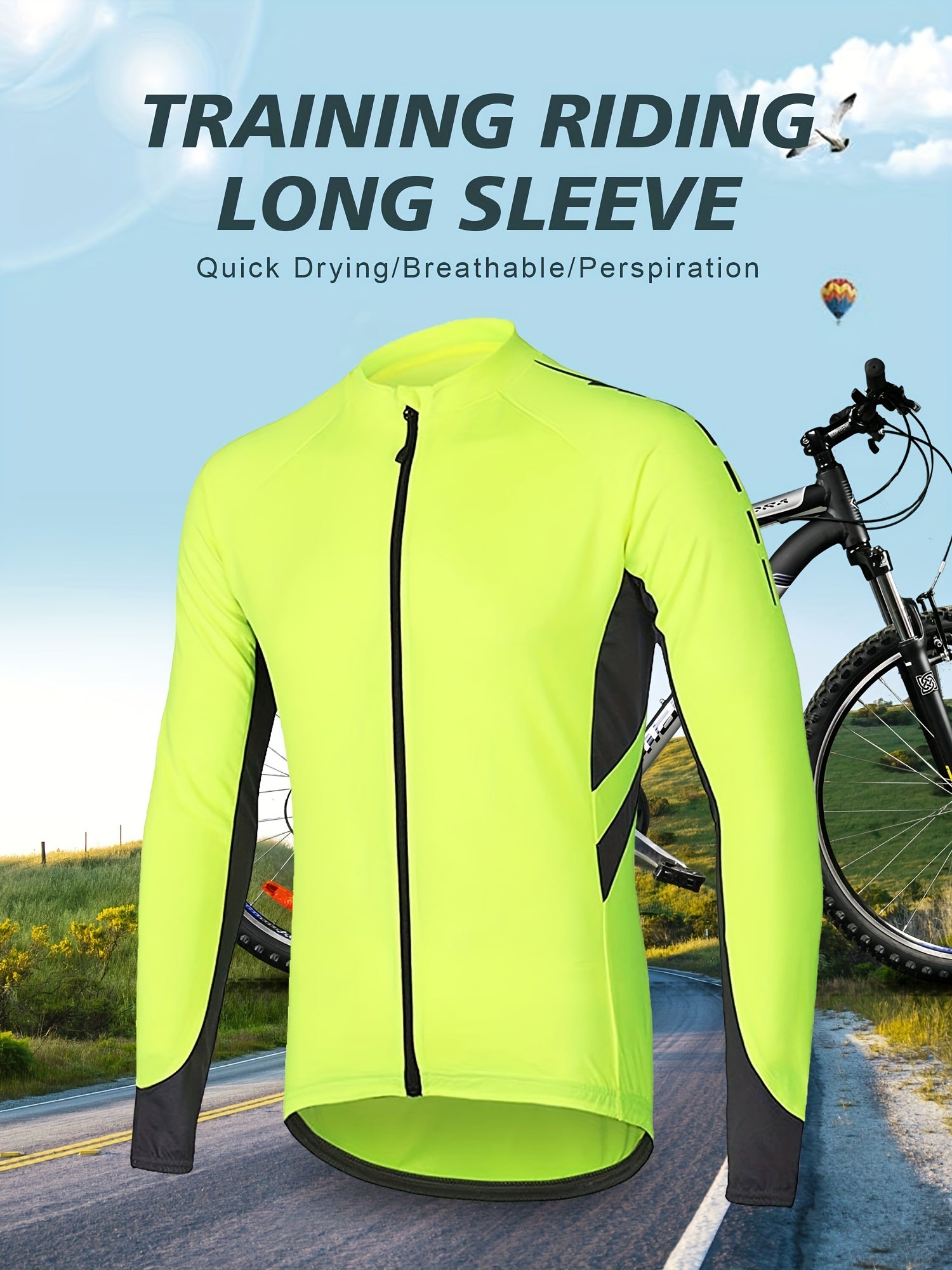 Quick Drying Men's Cycling Jersey with Pocket
