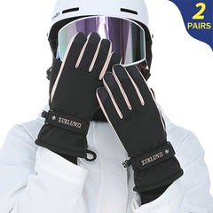 Winter Anti Slip Ski Gloves Full Fingers Touch Screen Warm Liners