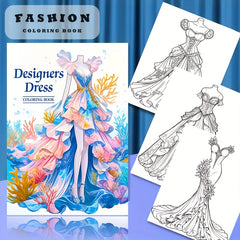 22 Page Adult Coloring Book - Stress Relief Gift for Holidays