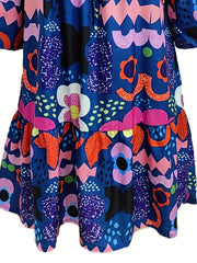  Bell Sleeve Smock Dress