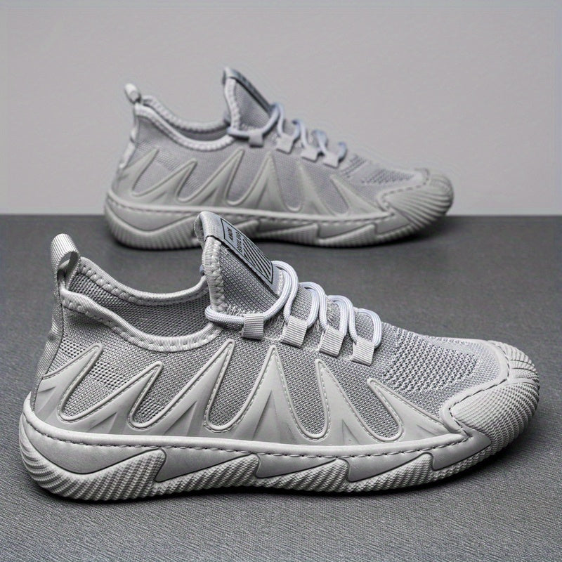 Men's Slip-on Sneakers with Shoelaces Lightweight Shoes