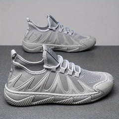 Men's Slip-on Sneakers with Shoelaces Lightweight Shoes