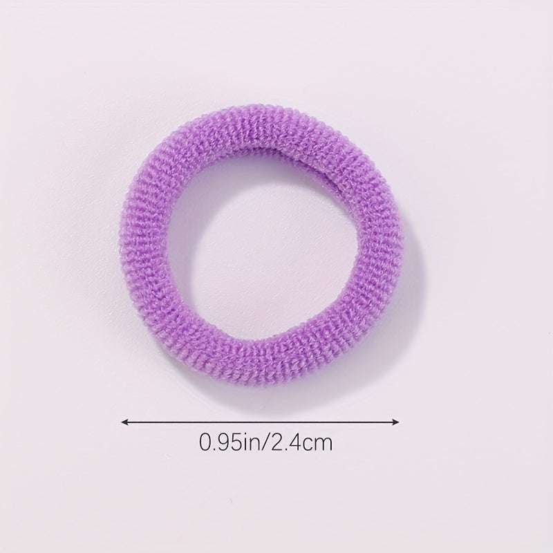 50pcs Colorful Hair Tie Ponytail Holders Scrunchies Hair Accessories for Baby Gi