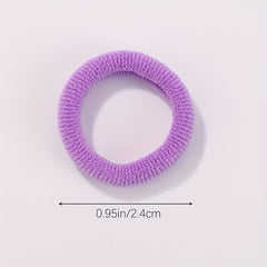 50pcs Colorful Hair Tie Ponytail Holders Scrunchies Hair Accessories for Baby Gi