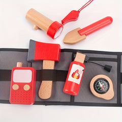 Kids Role Play Firefighter Toy Set - Adjustable Belt & Accessories