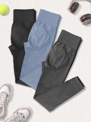 3Pcs High Waist Seamless Yoga Pants Slim Fit Leggings
