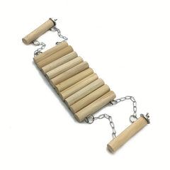 Wooden Swing Parrot Toy For Climbing And Playing