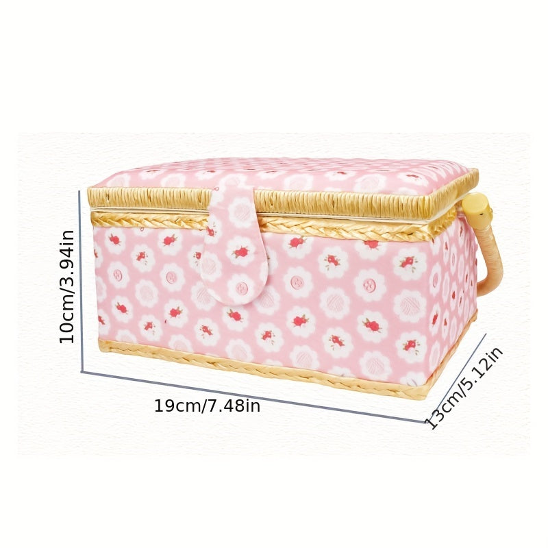 European Sewing Tool Box Needle Thread Storage Box with Handle