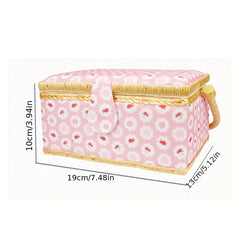 European Sewing Tool Box Needle Thread Storage Box with Handle