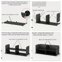1pc Layer Shoe Rack With Door Folding Shoe Storage Stand