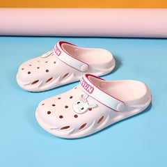 Women's Cartoon Flat Clogs Casual Breathable Sandals