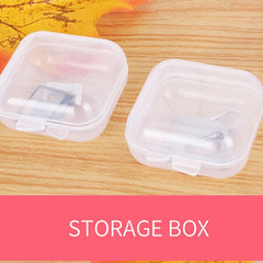 10pcs Dust-proof Plastic U Disk Storage Box 1.38 x 1.38 x 0.71 Inches