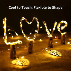 5pcs 9.84Ft 30LEDS Wine Bottle Cork Lights Fairy String Lights