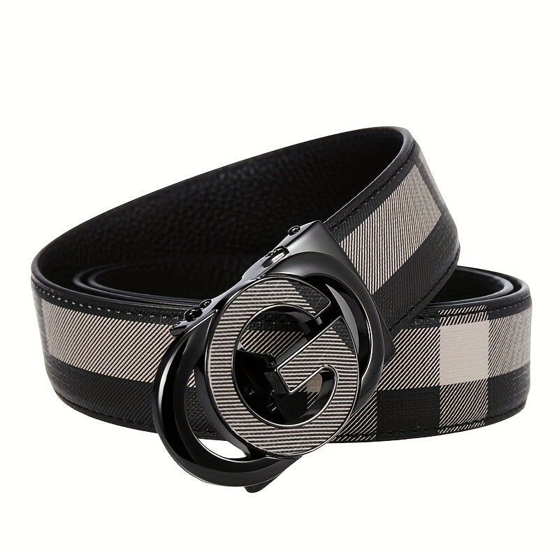 Men's Leather Belt Business Casual Jeans Belt Retro