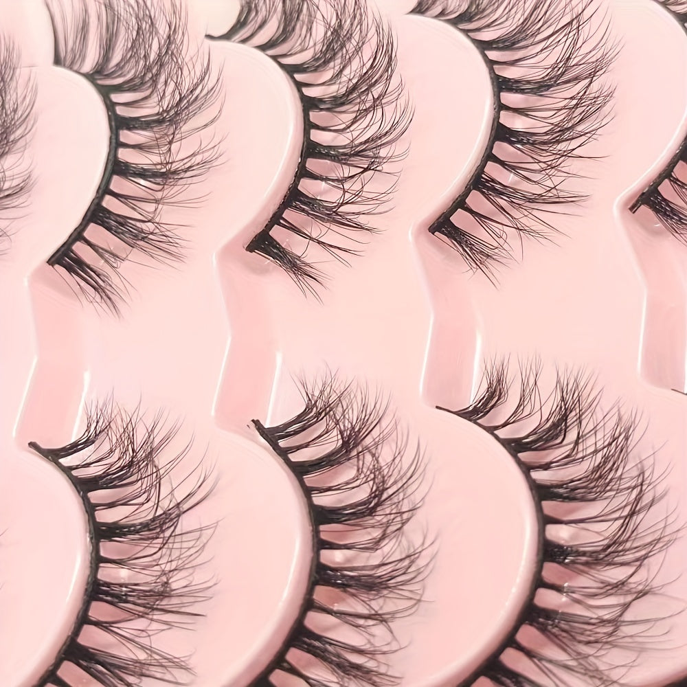 7 Pairs Thick Fluffy 3D False Eyelashes