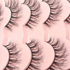 7 Pairs Thick Fluffy 3D False Eyelashes