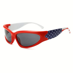 American Flag Sunglasses UV Protection Glasses for Men Women