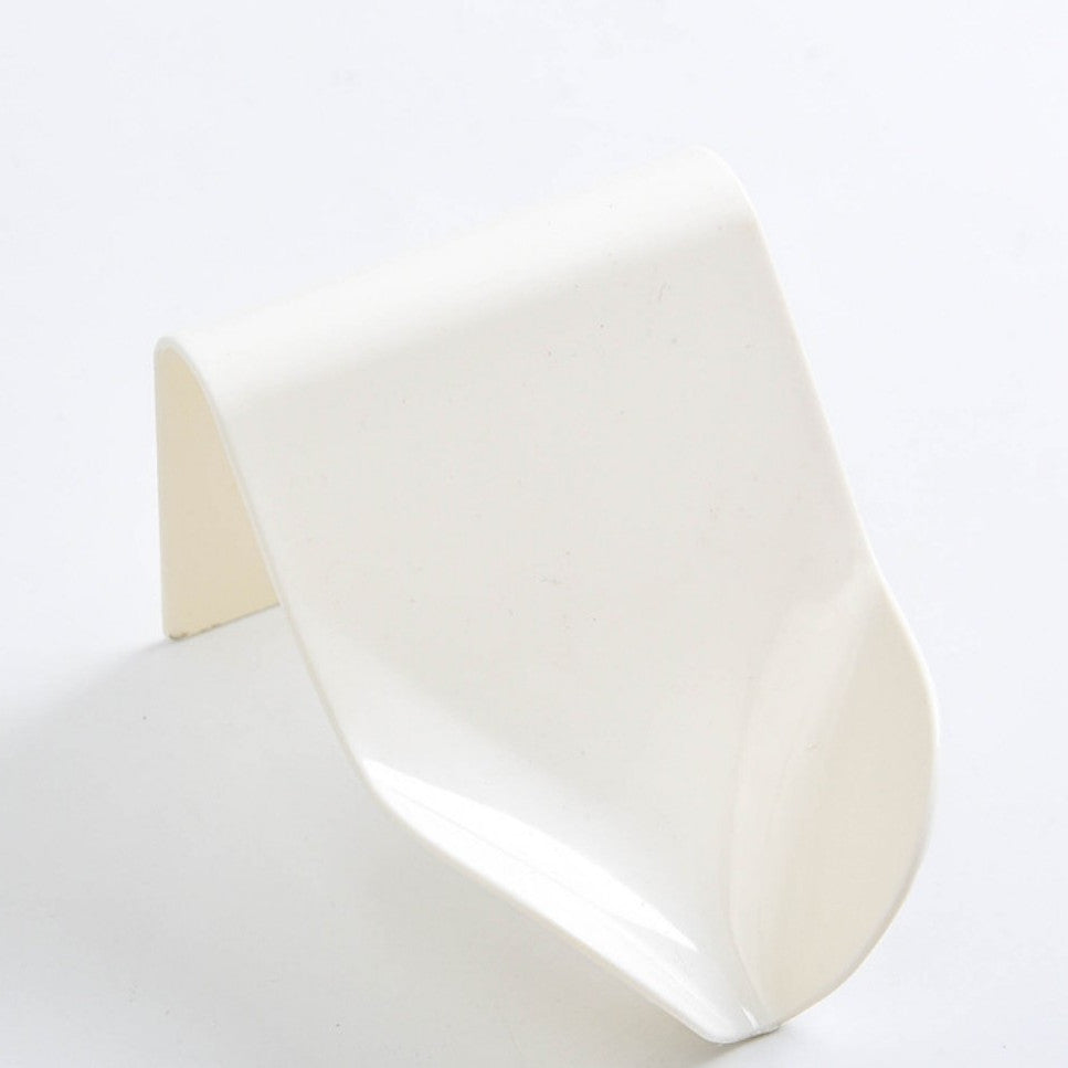 Wall Mounted Soap Dish Self Adhesive Plastic Drain Soap Holder