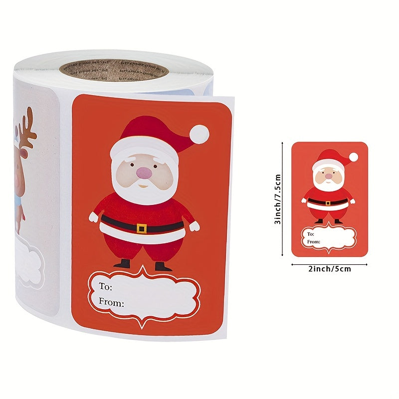 250pcs Festive Snowman Stickers for Christmas Decor