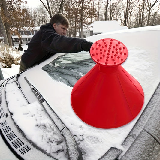 2pcs Outdoor Windshield Ice Snow Removers Cone Shaped Tools