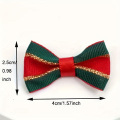30pcs Christmas Bow Bell Decoration Handicraft Accessories Clothing Accessories