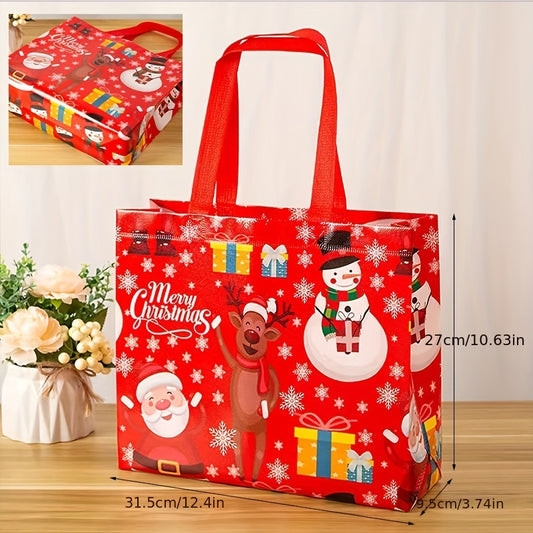 1pc Christmas Gift Bag Eco-friendly Reusable Tote Shopping Bag