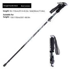 Telescopic Aluminum Hiking Poles Folding Crutches