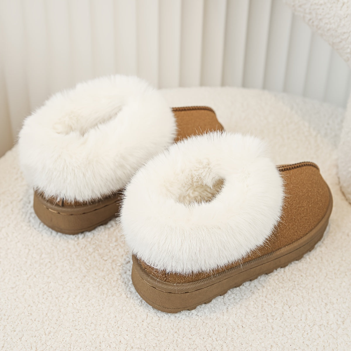 Girl's Snow Boots Warm Fleece Cozy Non slip Ankle Boots