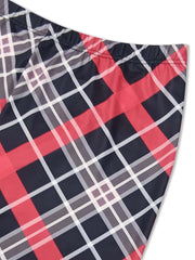  Plaid Print Skinny Trousers