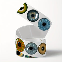 500pcs Colorful Eyeball Graffiti Sticker Roll for Laptop Phone
