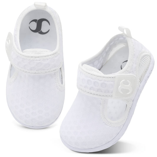Breathable Mesh Aqua Shoes For Baby Girls - Non Slip Lightweight Wading Shoes