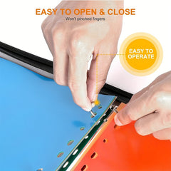 A4 Zipper Binder With 8 Dividers, Retractable Handle, Storage Bag