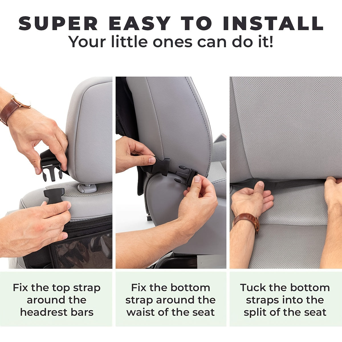 Car Back Seat Organizer Tablet Holder Storage Bag