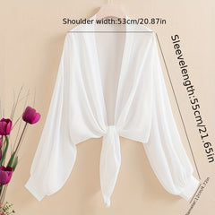Flower Print Chiffon Shawl Sunproof Wrap UV Protection