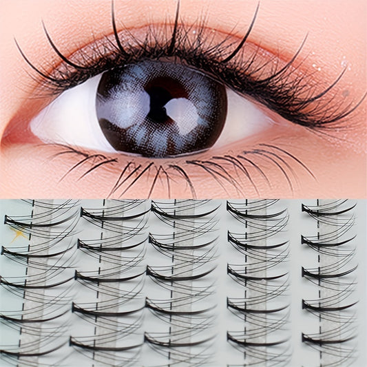 100 200 Clusters Lashes Set Fairy Style Grafting Individual Eyelashes