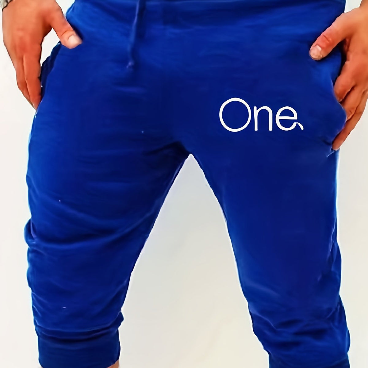 Men's Solid Color Knee-Length Drawstring Shorts for Summer