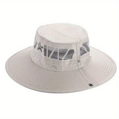 Hollow Breathable Bucket Hat With Star Pattern Sun Hat for Men Women
