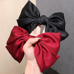 Big Bow Hair Clips Satin Hair Barrettes Women Girls Hair Accessories