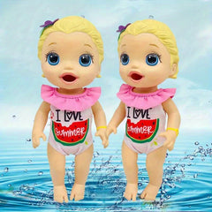 Watermelon Pattern Jumpsuit Swimsuit Doll Clothes for 25-30 Alive Dolls